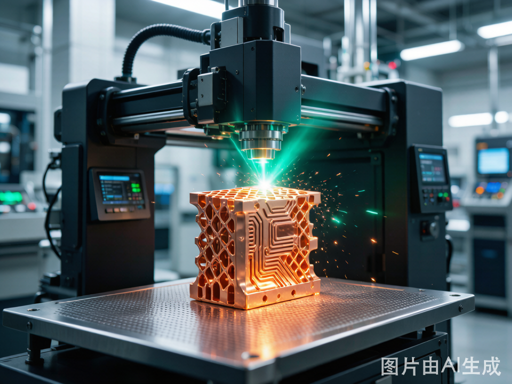 绿光纯铜金属3D打印散热结构