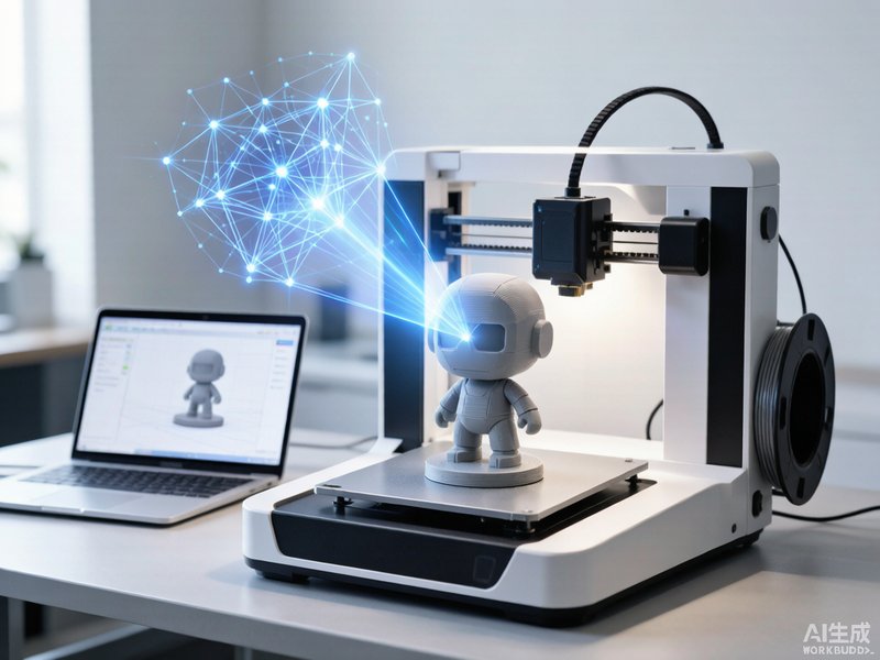 AI生成的3D模型通过桌面级3D打印机变为真实实物，Hi3D推动AI建模与3D打印的融合