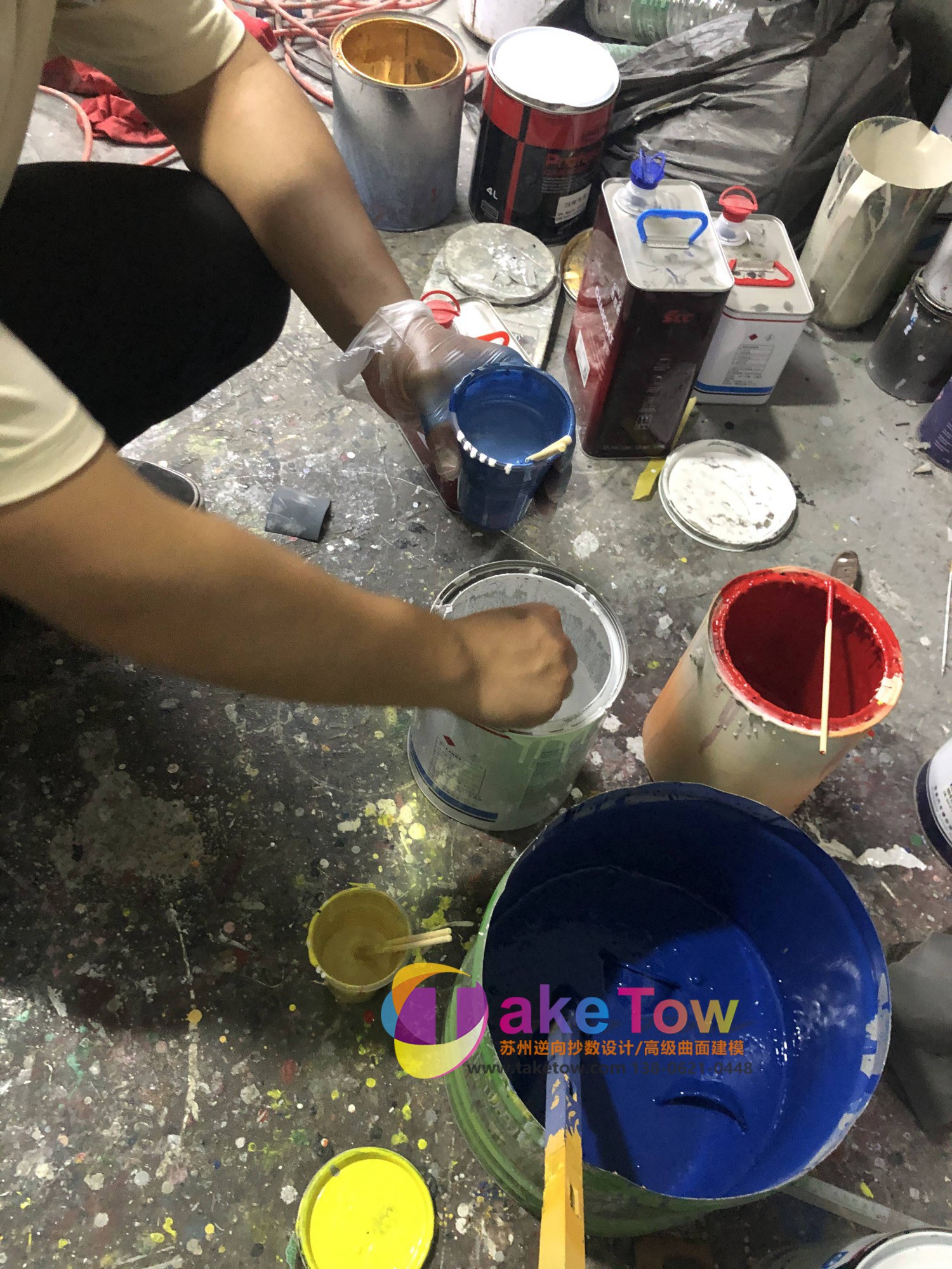 3D 打印调色与喷涂上色