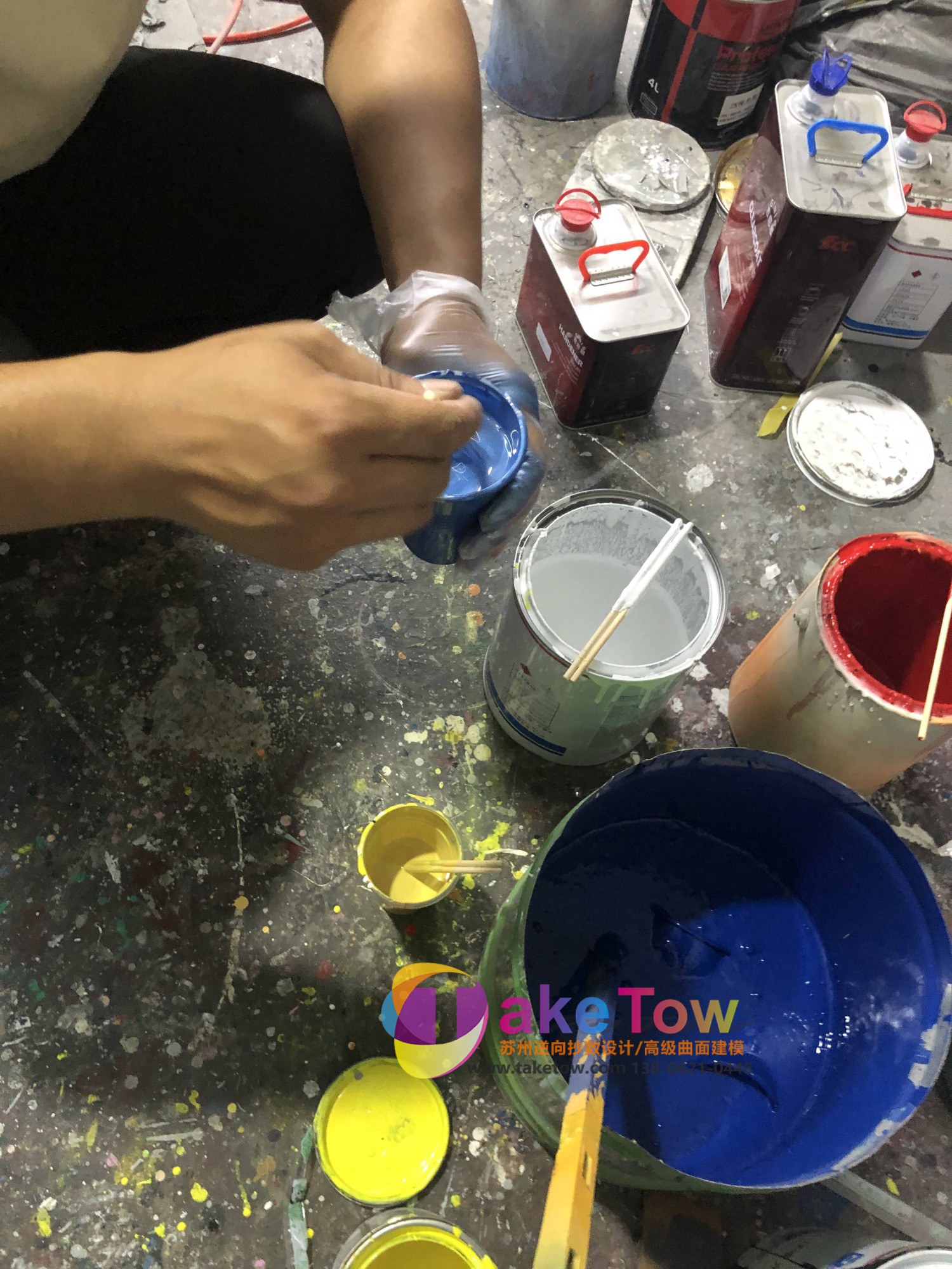 3D 打印调色与喷涂上色