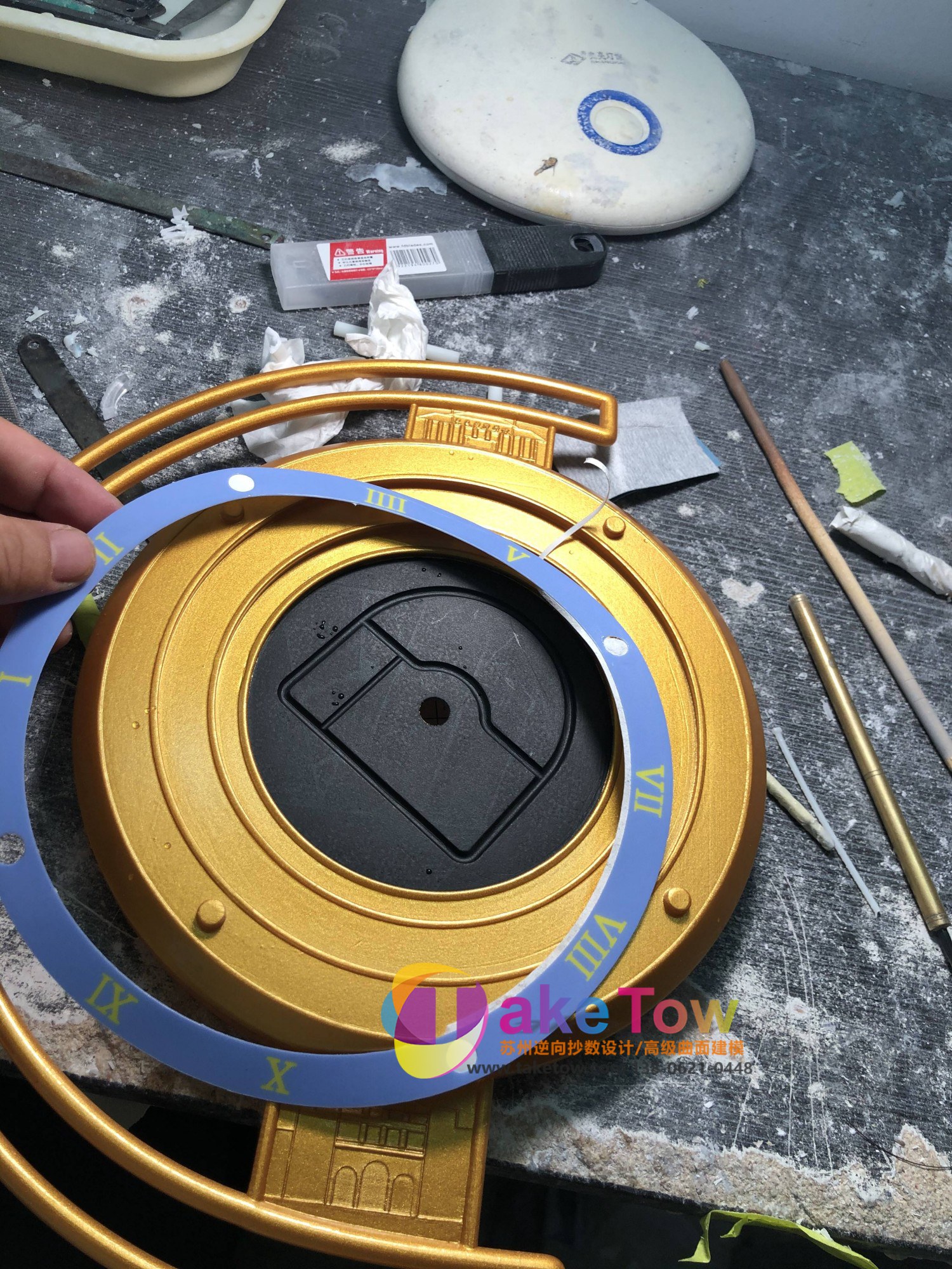 日月星辰对照钟表模型制作实拍图集