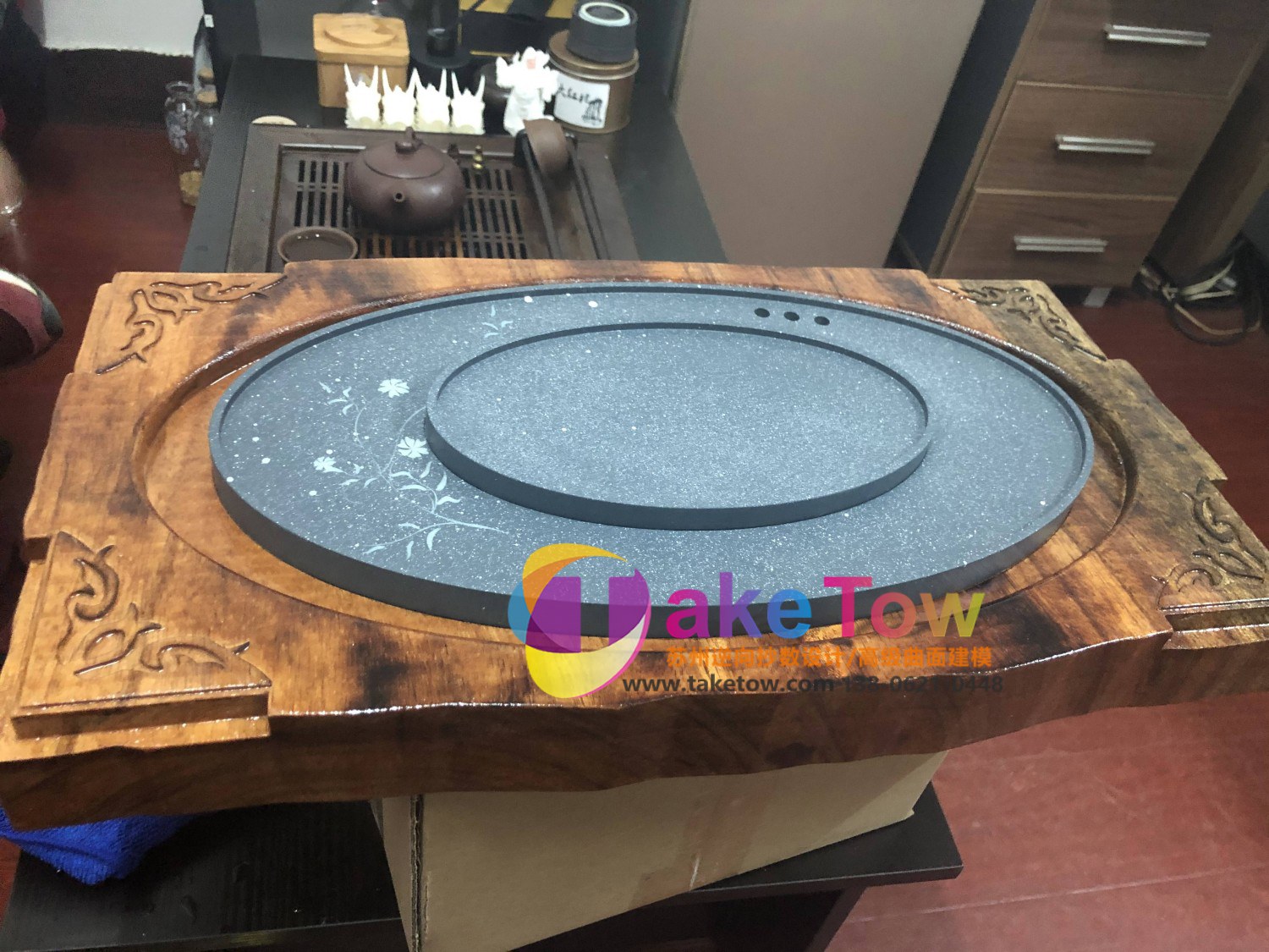 毕业设计系列1-做旧茶台 逆向测绘建模 苏州三维逆向抄数 图14